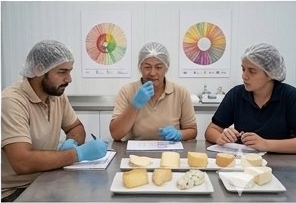 Evaluación sensorial de quesos